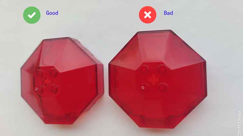 comparison between good and bad lego parts picture 1