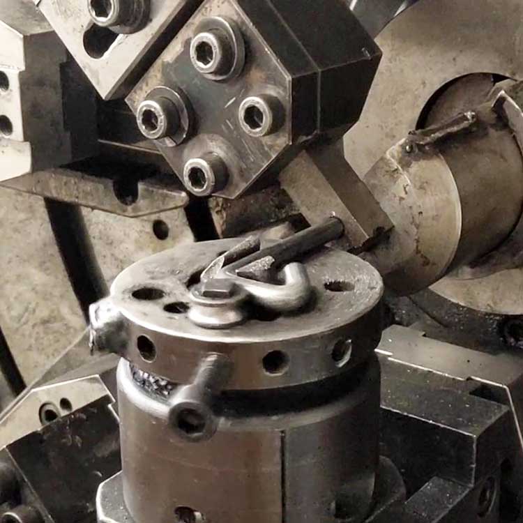 Large steel wire bending
