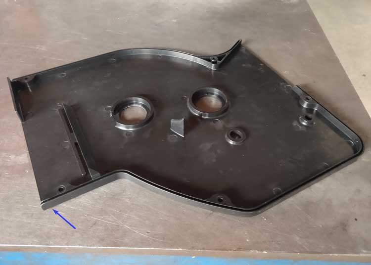 Big custom plastic enclosure for home appliance
