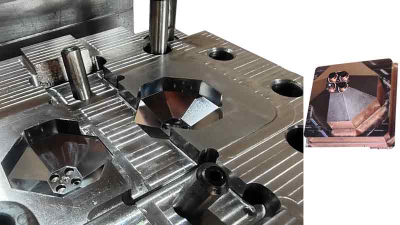 Mirror EDM of lego injection mold